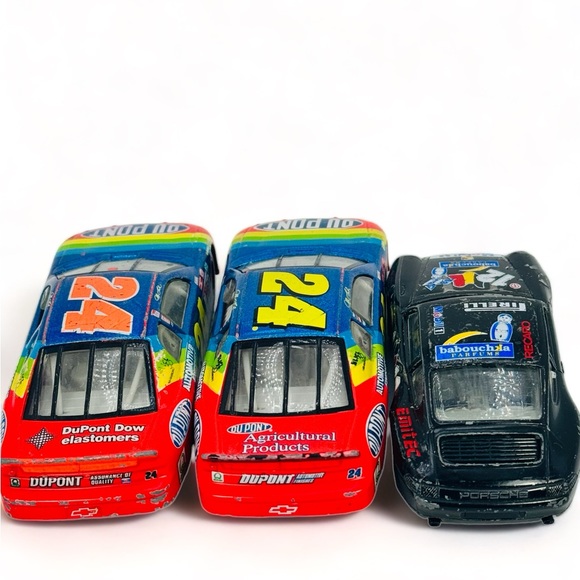VTG Stock Car Lot Of 3 Jeff Gordon 24 And Burago Porsche 911 AS IS LOOSE - Picture 3 of 10